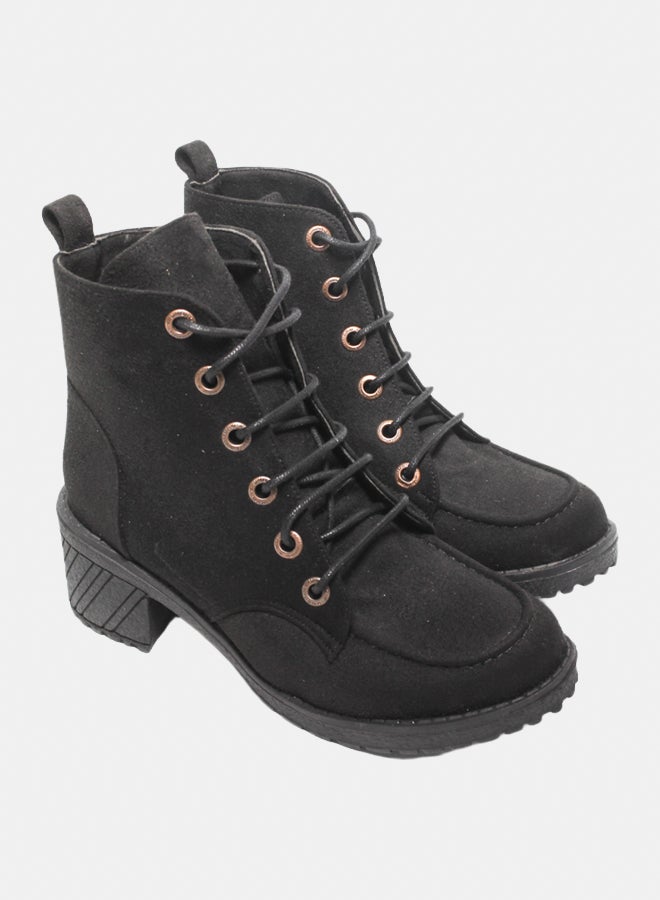 Glitter Women Half-Boots - Black - Image 1