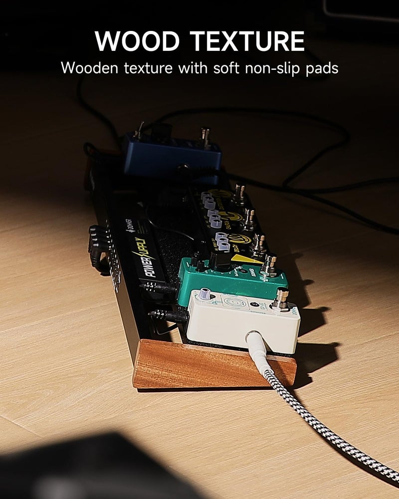 Donner Guitar Pedal Board with Built-in Power Supply, Aluminium Alloy Small Pedalboard, DB-P100, 2.1Lb, 19.7 * 5.0 * 1.8" - Image 4