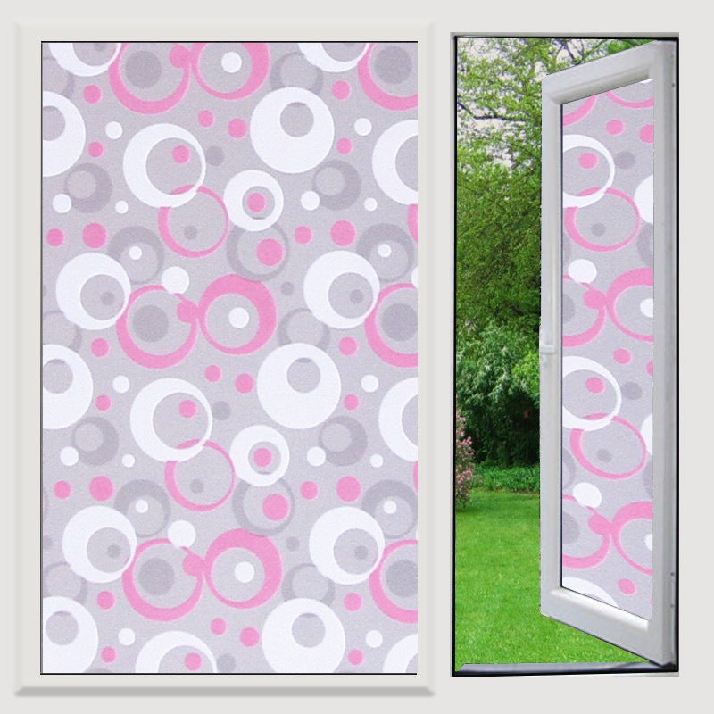 Frosted Self-Adhesive Glass Film for Privacy Powder ash bubble 