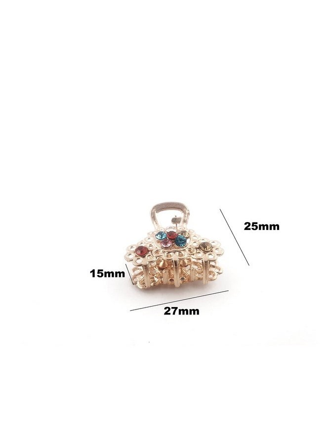 DHAVESAI Dhavesai m.c.i Metal Multi Design Hair Claw Clips,Catch Banana Clips,Clamp Hair Accessories for Girls Women small size pack of 2 (Multi color and Design as Per availability)  - Image 3