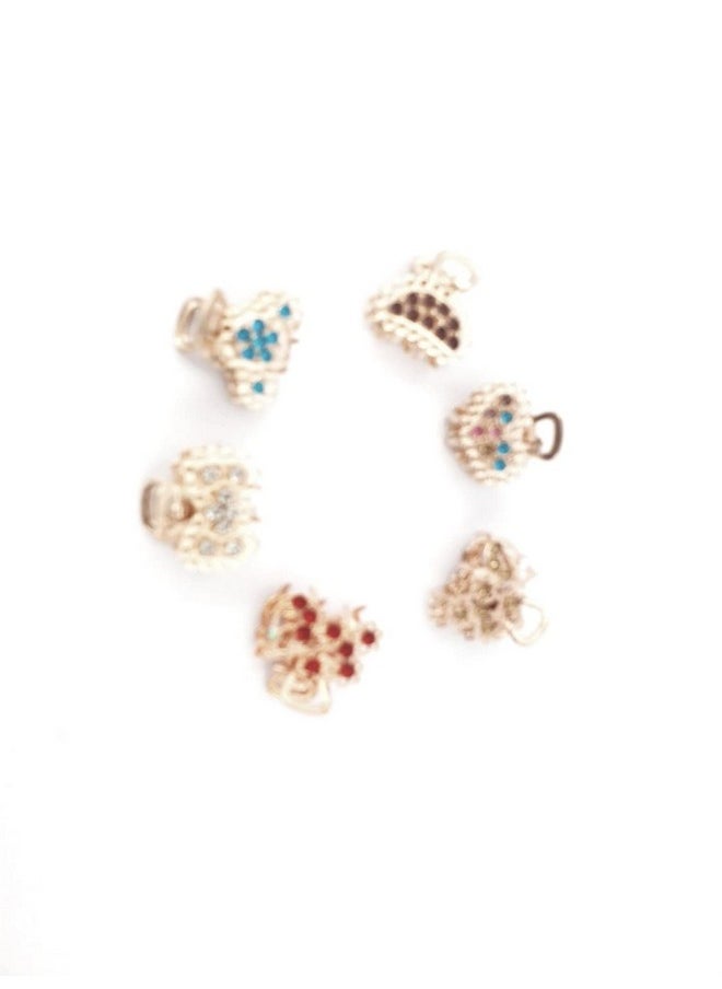 DHAVESAI Dhavesai m.c.i Metal Multi Design Hair Claw Clips,Catch Banana Clips,Clamp Hair Accessories for Girls Women small size pack of 2 (Multi color and Design as Per availability)  - Image 1