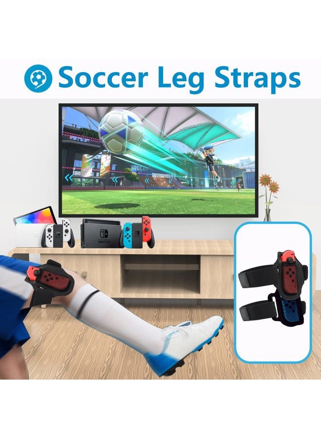 KUNSLUCK Switch Sports Accessories Bundle for Nintendo Switch Sports, 10 in 1 Nintendo Switch Sports Accessories Compatible with Switch/Switch OLED - Image 3