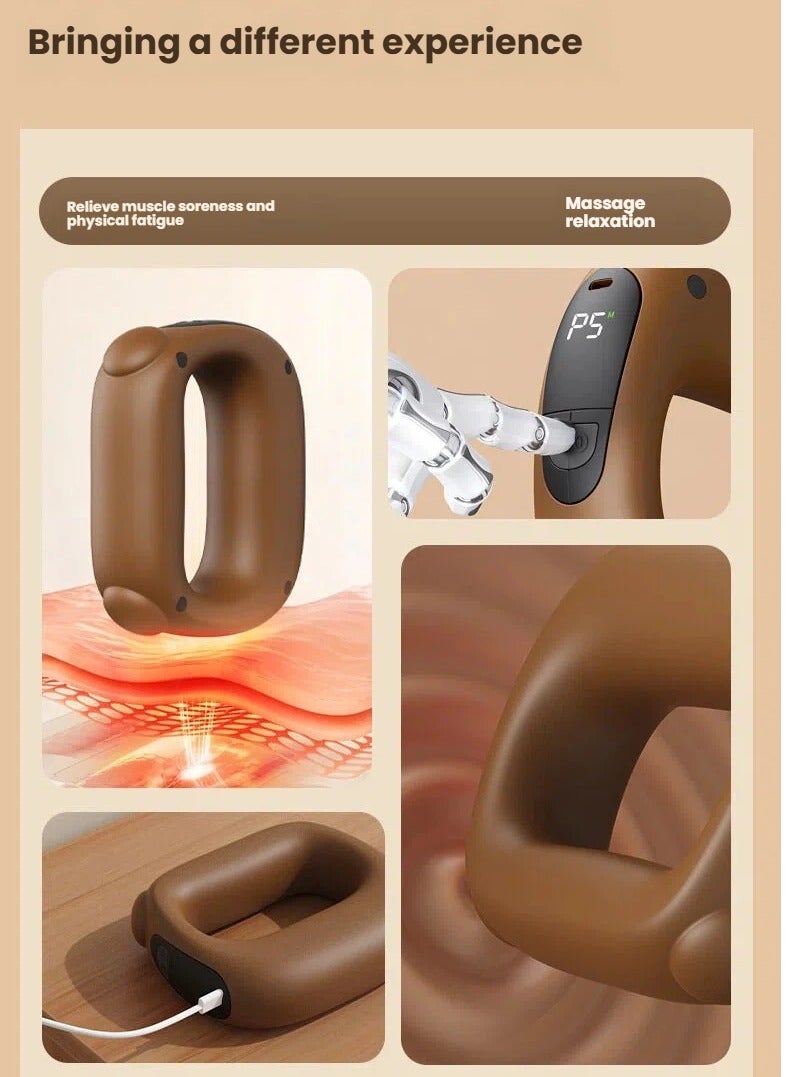 general Fascia Massage Ring, Vibration Massage Roller, Yoga Ring Massager for Neck Shoulder Back Leg Pain Relief, Portable Electric Muscle Relaxer - Image 4
