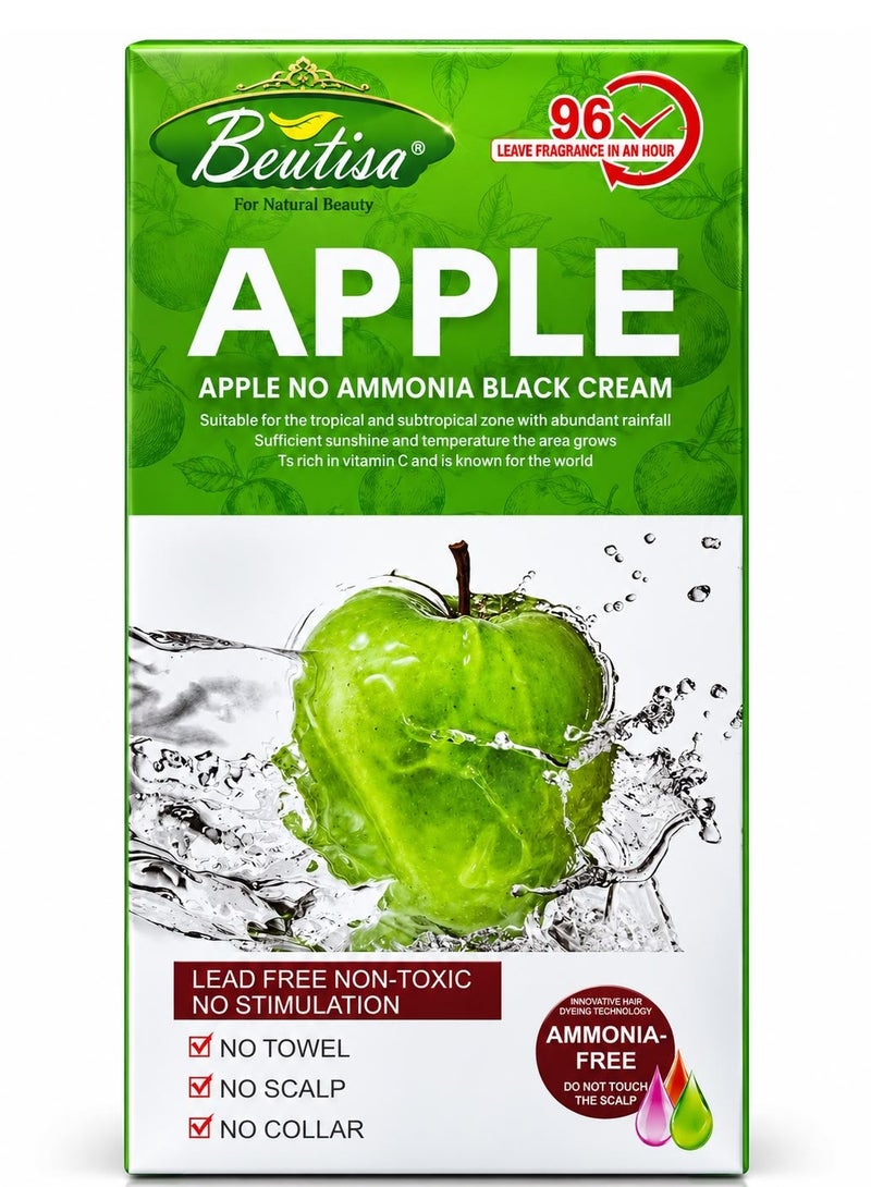 BEUTISA Apple No Ammonia Black Cream 500ml+500ml - Image 5
