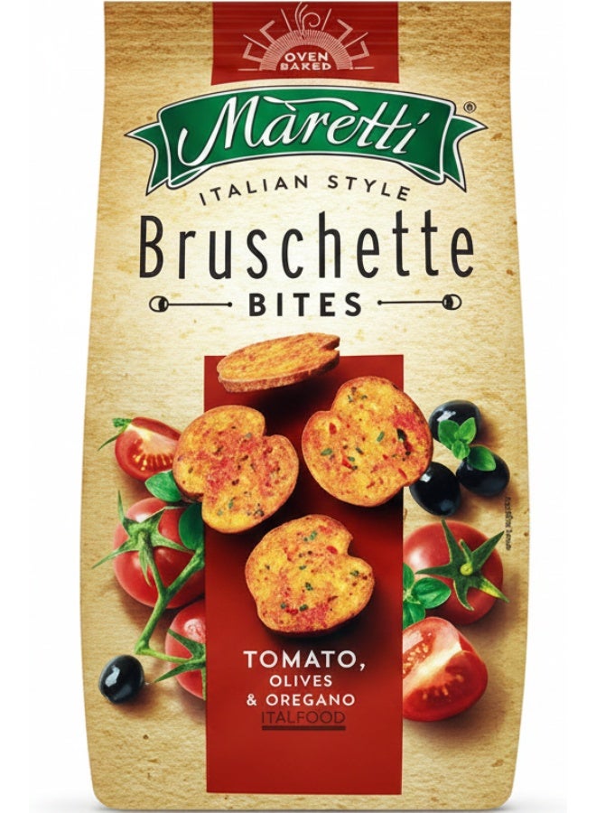 Maretti Bruschette tomato olives and Oregano Chips 70g - Image 1