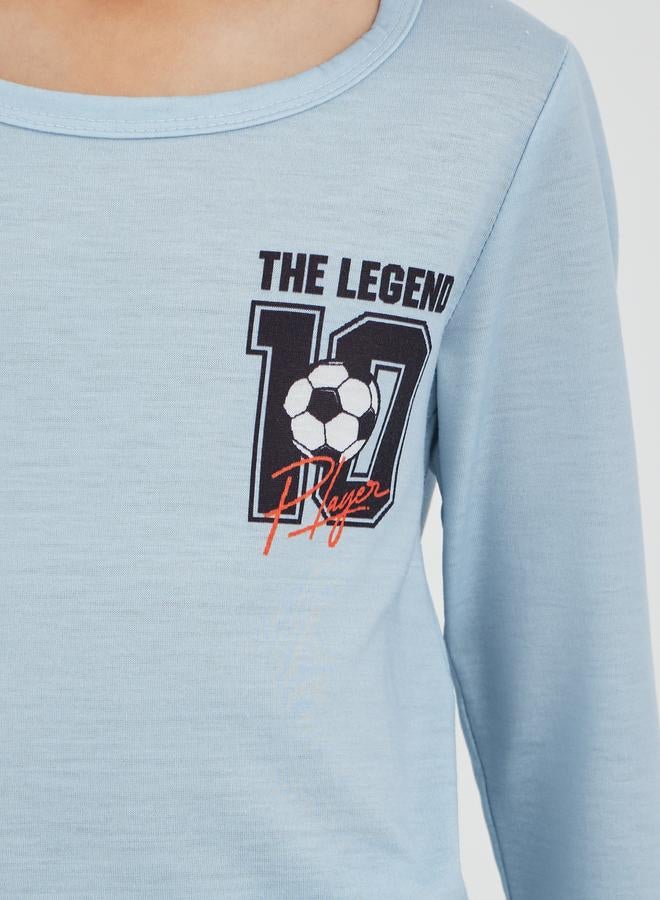 Styli Styli Boys Printed Long Sleeve T-Shirt and Jogger Pyjama Set  - Image 3