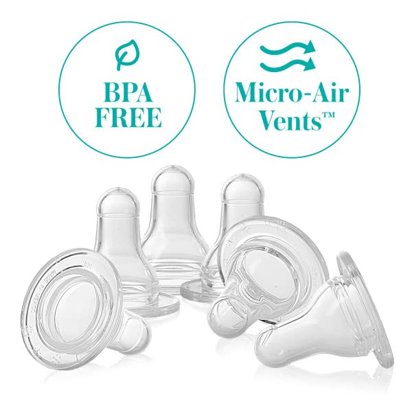 Evenflo Feeding Classic BPA-Free Silicone Medium Flow Nipples - 3 Months+, Clear 6 Count (Pack of 1) - Image 4