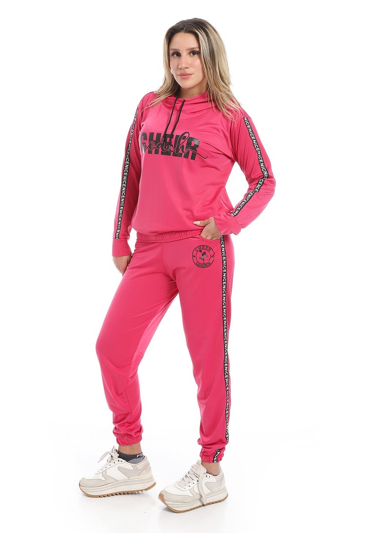 Caesar women sport training suit with printed photos  - Image 2