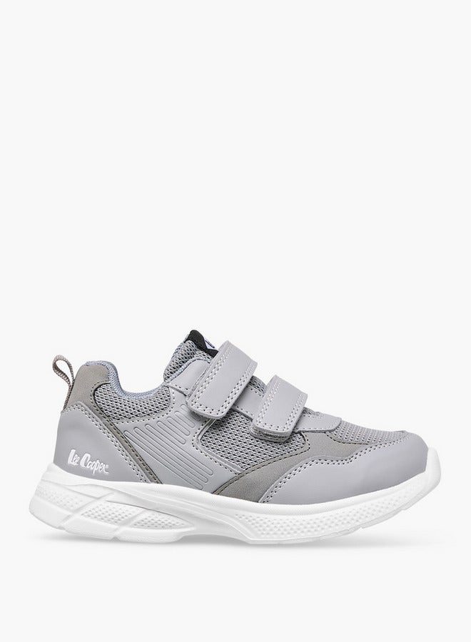 Lee Cooper Boys' Panelled Sneakers with Hook and Loop Closure - Image 3