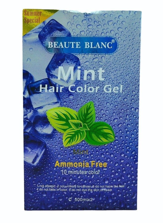 BEAUTE BLANC Professional Mint Hair Color Gel Dye For Hair Care, Natural and Organic Dye for Black Hair- 1000ml (Pack Of 1) - Image 2