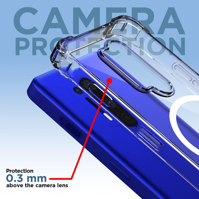 Pikkme Back Cover for OnePlus 8 Pro Mag-Safe Shockproof PC + TPU Protective Case Magnetic Support Bumper Case (Transparent Mag-Safe) - Image 5