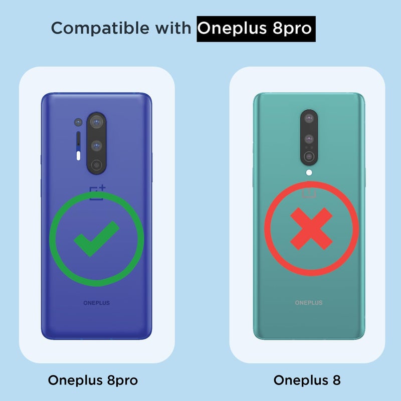 Pikkme Back Cover for OnePlus 8 Pro Mag-Safe Shockproof PC + TPU Protective Case Magnetic Support Bumper Case (Transparent Mag-Safe) - Image 4