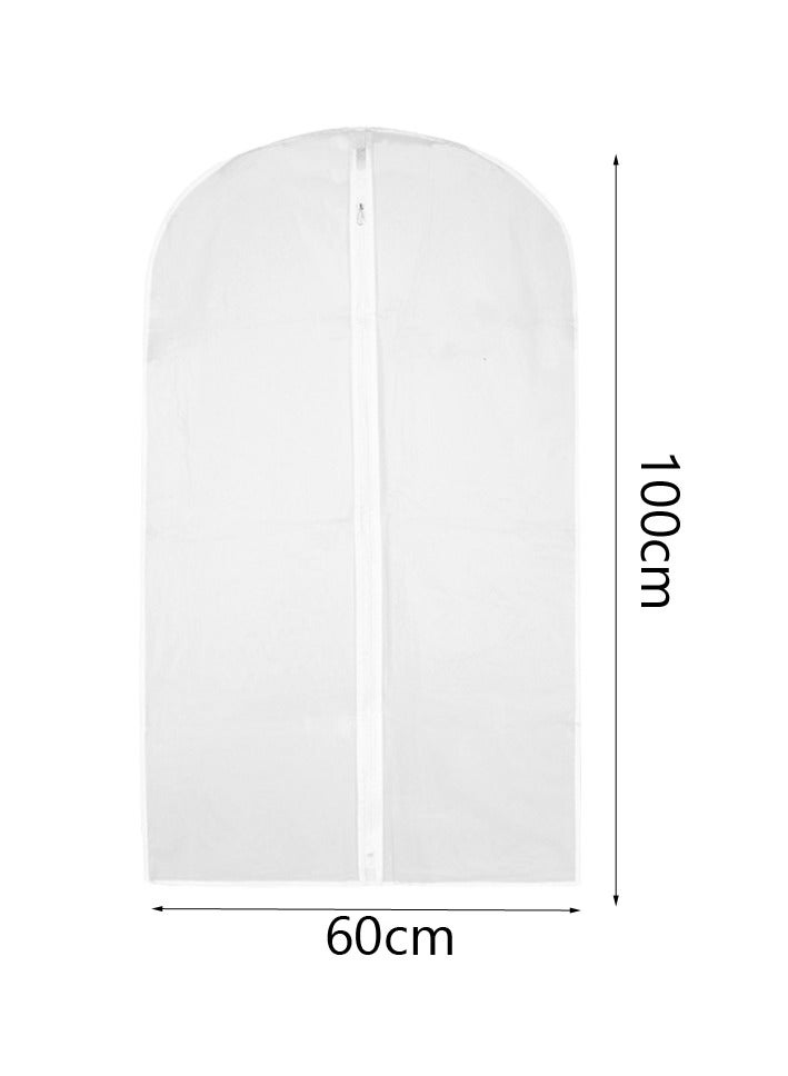 5 Pcs Clear Zipped Clothes Covers Waterproof Dustproof Cover Clothes Storage Bags 60 x 100cm  - Image 2