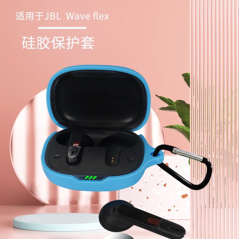 New Model Suitable For Jbl Wave Flex Protective Case Wireless Bluetooth Headphone Case Elastic Silicone Case - Image 4