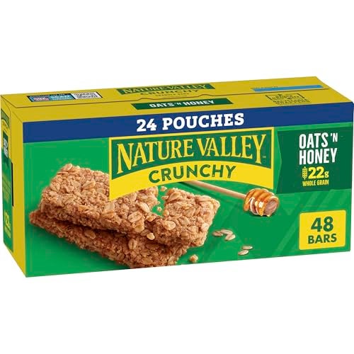 Nature Valley Crunchy Granola Bars, Oats 'n Honey, 48 Ct, 35.76 oz (24 Pouches) - Image 1
