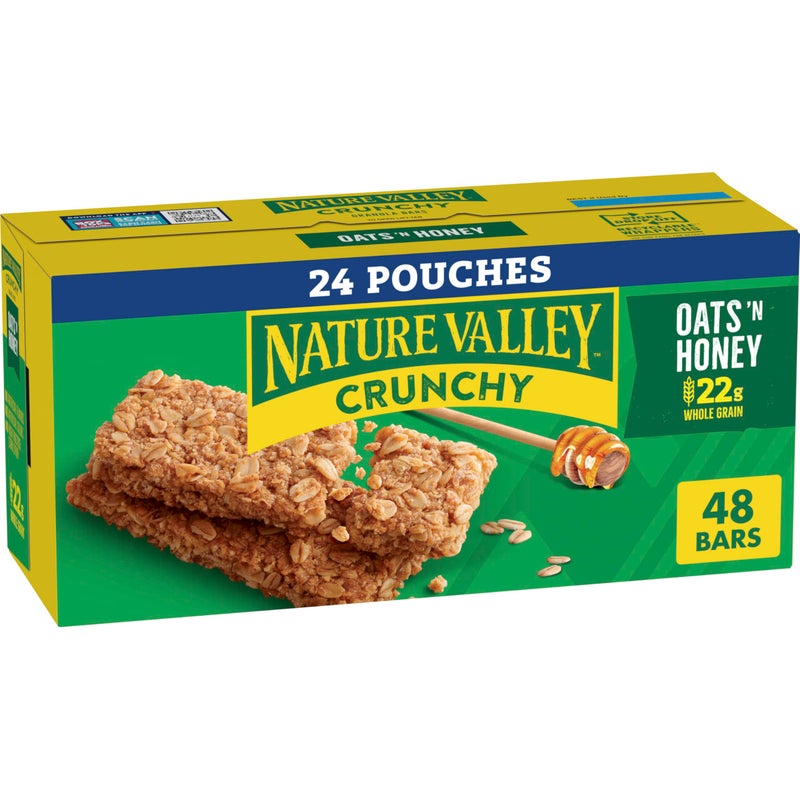 Nature Valley Crunchy Granola Bars, Oats 'n Honey, 48 Ct, 35.76 oz (24 Pouches) - Image 5