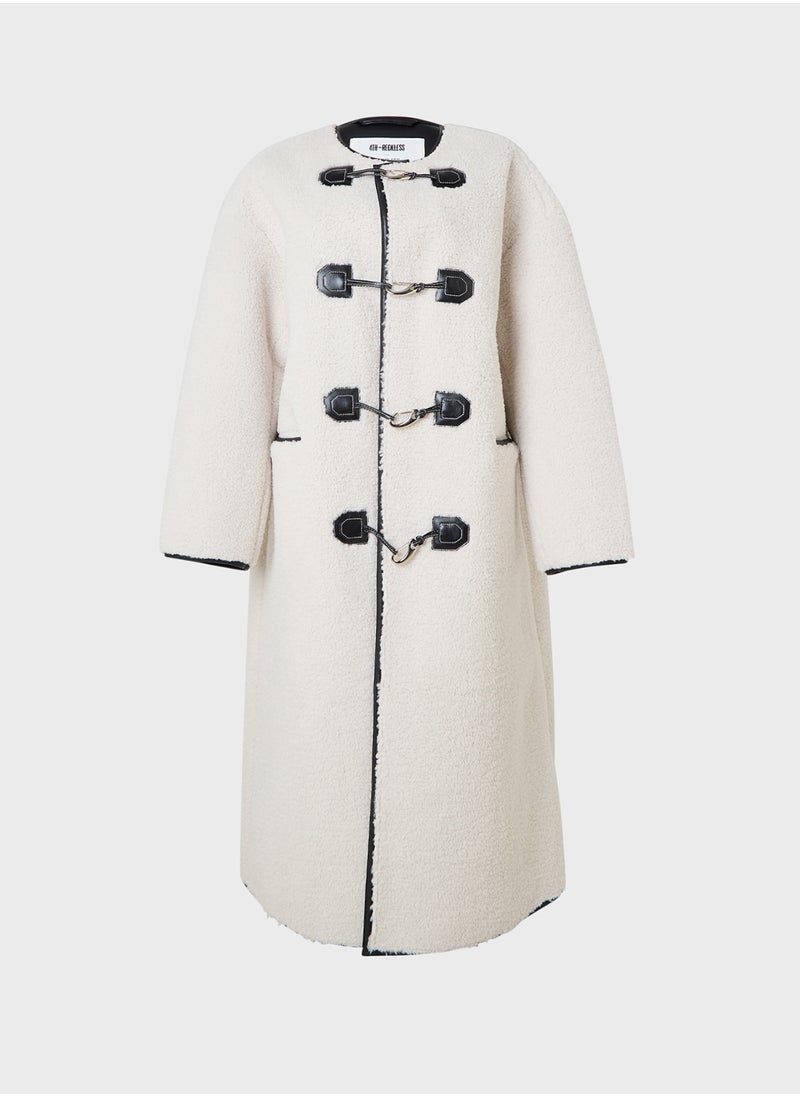 4th & Reckless - Piping Detail Longline Coat - Image 1