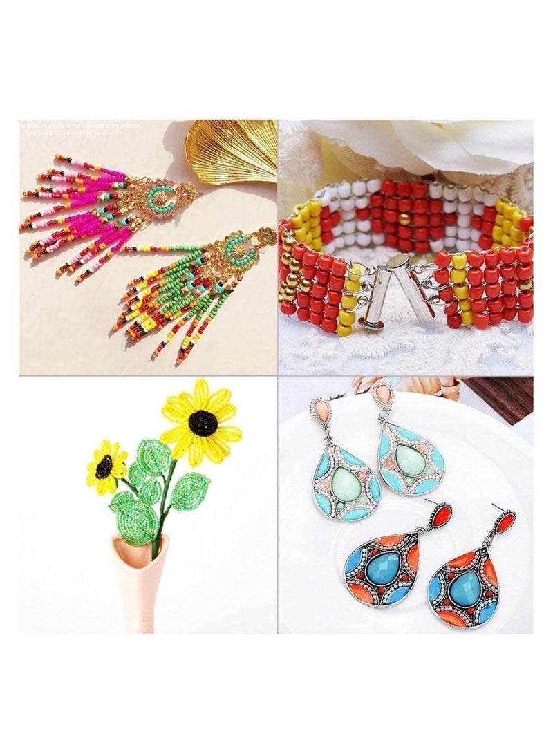 بلومنغ تايم 3300 قطعة من خرز سوار ملون صغير مع حرف أبجدي A-Z لتقوم بها بنفسك مجموعة صنع الخرز بحبل - Image 3