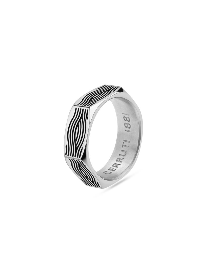 CERRUTI 1881 Comb Silver Finger Ring For Men 64  - Image 2