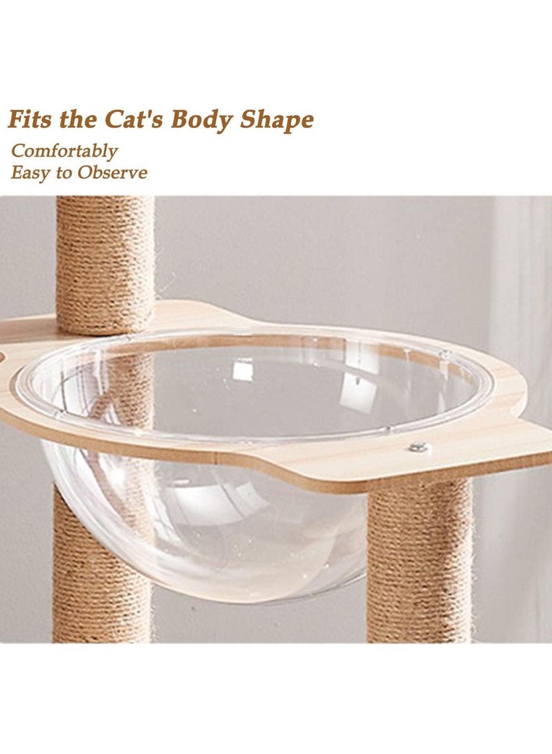 مونوج شجرة قطط مع أعمدة خدش من نبات السيزال، بيت لعب للقطط، برج كبير متعدد المستويات ومكان للراحة للقطط - Image 4