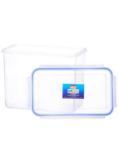 Aristo Aristo Lock & Fresh 223 Plastic Storage Container For Storing grains, pulses, rice, wheat etc- 3570 ML, Transparent Clear, (22.5 x 13.5 x 17.5) cm  - Image 3