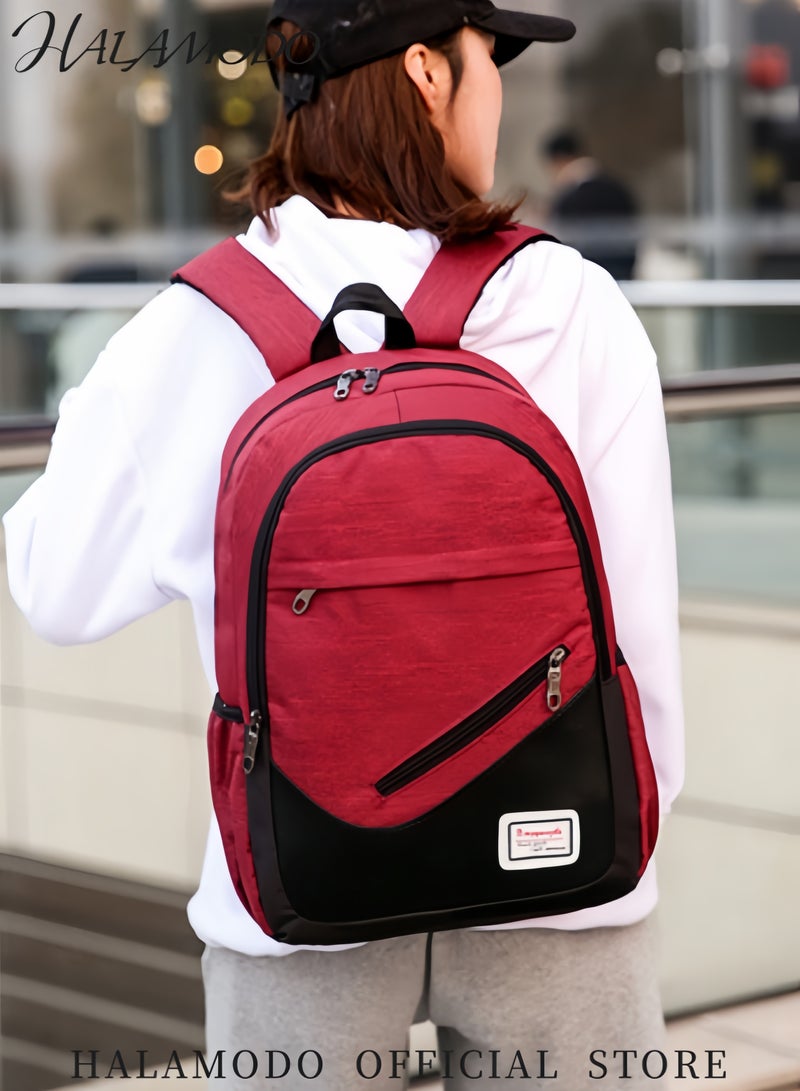 HALAMODO 3PCS Backpack Travel Carry on Backpack Water Resistant College School Bag College High School Backpack Computer Bag as Great Gifts for Men Women - Image 5