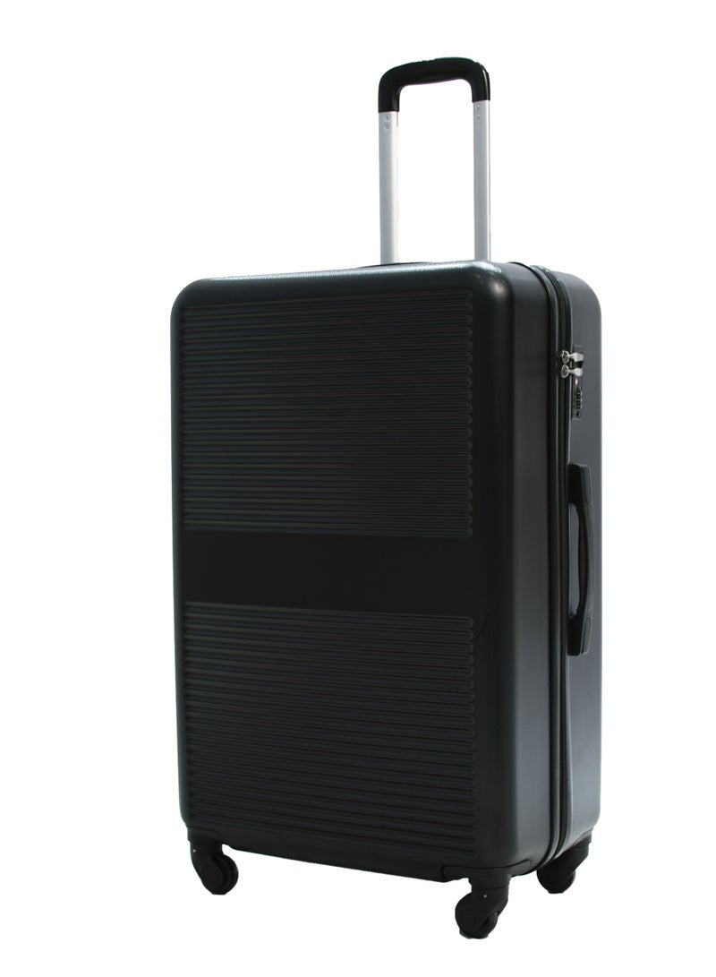 MORANO 3-Piece Unisex Morano Travel Luggage Trolley Set Size 28''-24-20'' Inch Black - Image 3