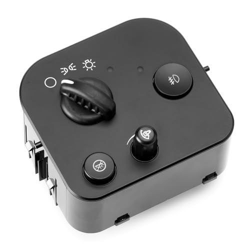 SOAESCN Headlight Dimmer Switch Control with Fog Light for 2002-2009 Chevy Trailblazer GMC Envoy,2004-2007 Buic-k Rainier, 2002-2004 Oldsmobil Bravada HeadLamp Switch 10372949 15157677 25932632 HLS1239 1S3493 - Image 4