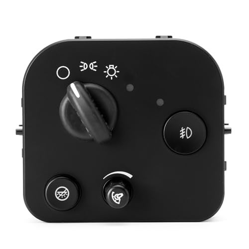 SOAESCN Headlight Dimmer Switch Control with Fog Light for 2002-2009 Chevy Trailblazer GMC Envoy,2004-2007 Buic-k Rainier, 2002-2004 Oldsmobil Bravada HeadLamp Switch 10372949 15157677 25932632 HLS1239 1S3493 - Image 1