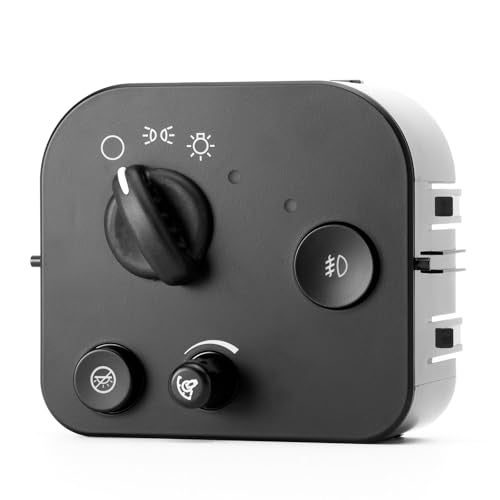 SOAESCN Headlight Dimmer Switch Control with Fog Light for 2002-2009 Chevy Trailblazer GMC Envoy,2004-2007 Buic-k Rainier, 2002-2004 Oldsmobil Bravada HeadLamp Switch 10372949 15157677 25932632 HLS1239 1S3493 - Image 5