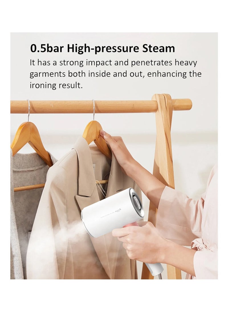 Deerma HS007 Portable Handheld Steamer Travel Steamer Mini Travel Steamer Special Folding Handle Remove Wrinkles Fast Heating 100ml Water Tank - White 100 ml 700 W HS200-WHITE White - Image 4