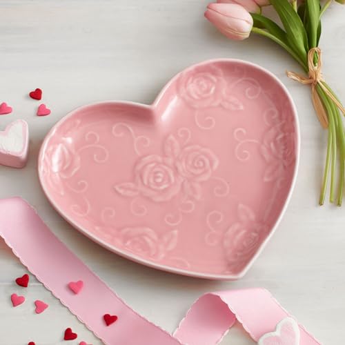 Pfaltzgraff Tearose Heart Salad Dessert Plate, 9" Pink - Image 4