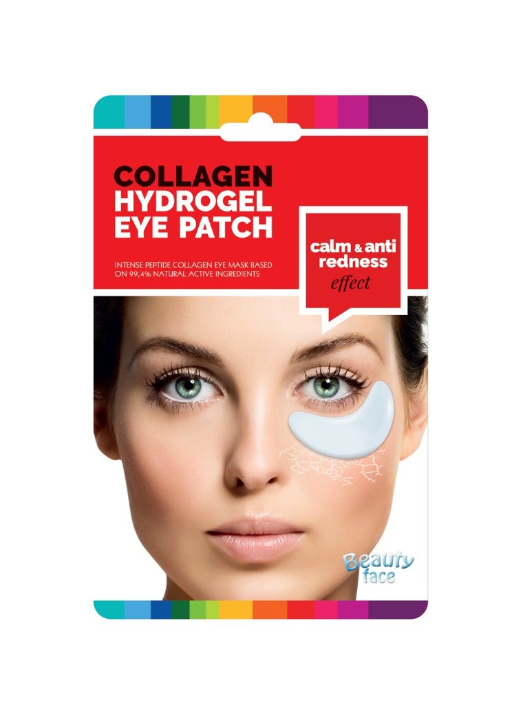 BeautyFace Sensitive Skin and blood Capillaries Rejuvenating Collagen Eye Patch - Calm and Anti-Redness Effect - 1 pair