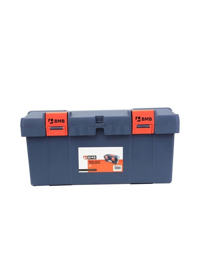 LAWAZIM Plastic Toolbox - 14.5inch - Toolbox for Tool Organization, Small Compartments Lid for Screws and Nuts, Non-Slip Handle, Secure Durable Latches and Spacious Interior for Power and Hand Tools  - Image 2