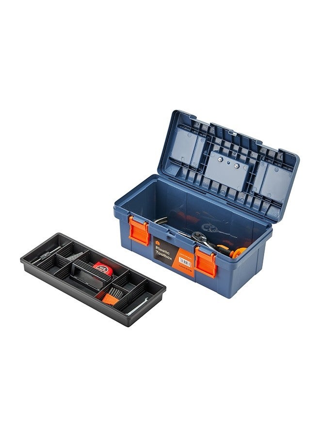 LAWAZIM Plastic Toolbox - 14.5inch - Toolbox for Tool Organization, Small Compartments Lid for Screws and Nuts, Non-Slip Handle, Secure Durable Latches and Spacious Interior for Power and Hand Tools - Image 4