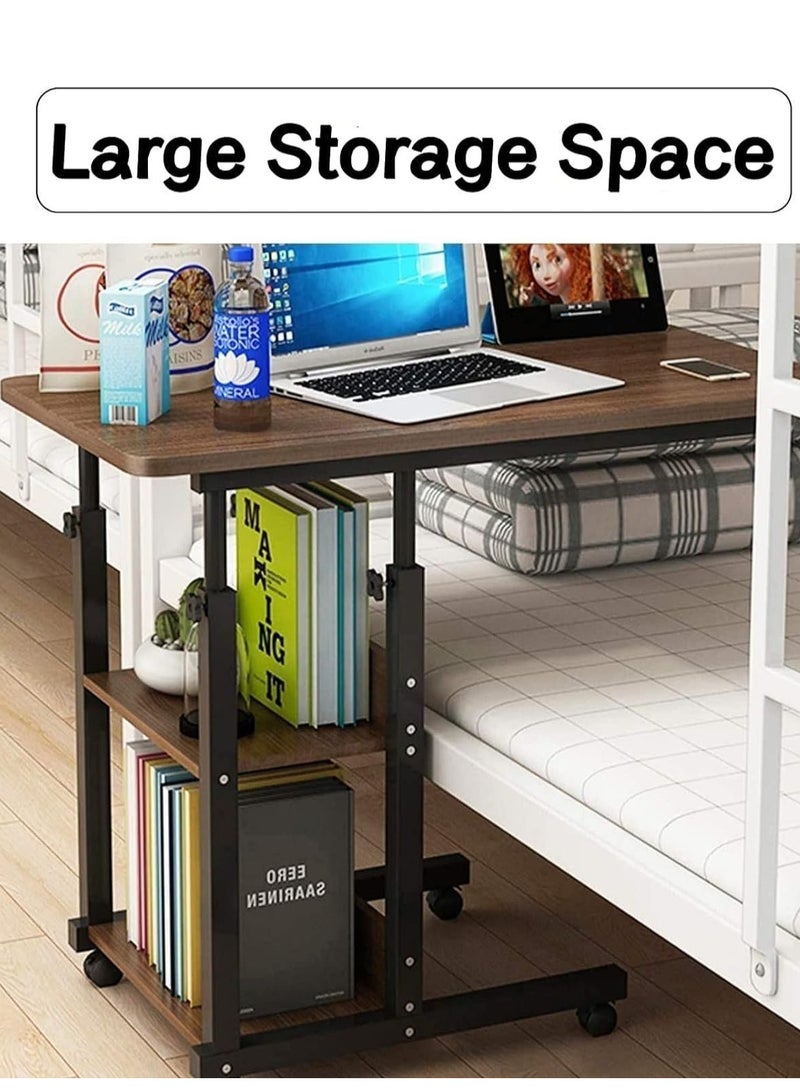 Bedside Table Dormitory Simple Bed Lazy Person Table Household Simple Bedroom Lifting Table Student Table Computer Desk with Wheels - Image 3