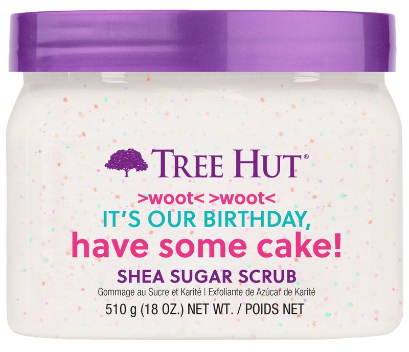 Tree Hut Exfoliating Shea Sugar Scrub Birthday Cake, 18 oz - Image 1