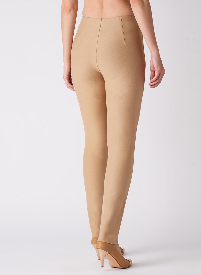 Globus Women Camel Brown Skinny Fit Treggings - Image 4
