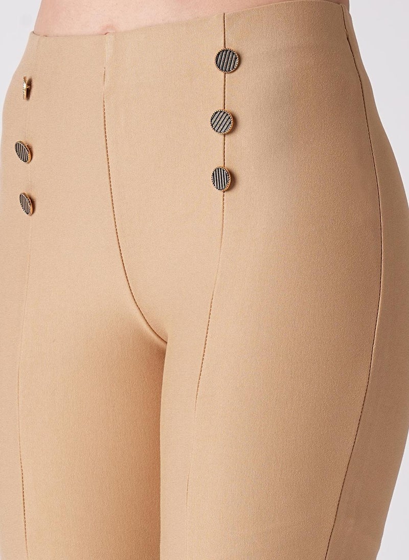 Globus Women Camel Brown Skinny Fit Treggings - Image 5