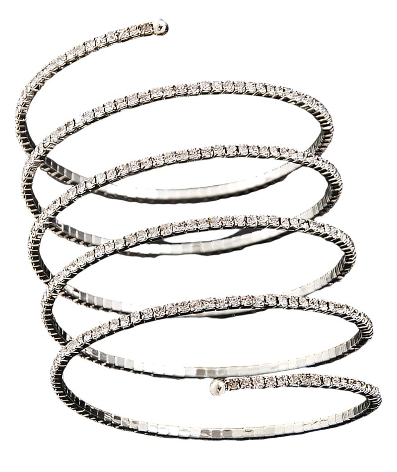 RupeeRise Arm Cuff Jewellery for Women, Elegant Silver Cuff Bracelet, Stylish Hand Band for Casual Wear, Parties and Weddings - Image 1