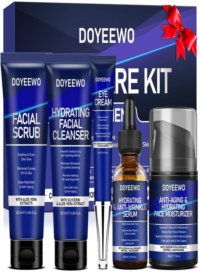 DOYEEWO Skin Care for Men,Professional Mens Skin Care Set for Hydrating,Anti-Aging & Wrinkle Facial Skin Care Routine Kit,Christmas Valentines Fathers Birthday Gifts for Men Him Dad Father Boyfriend Husband - Image 1