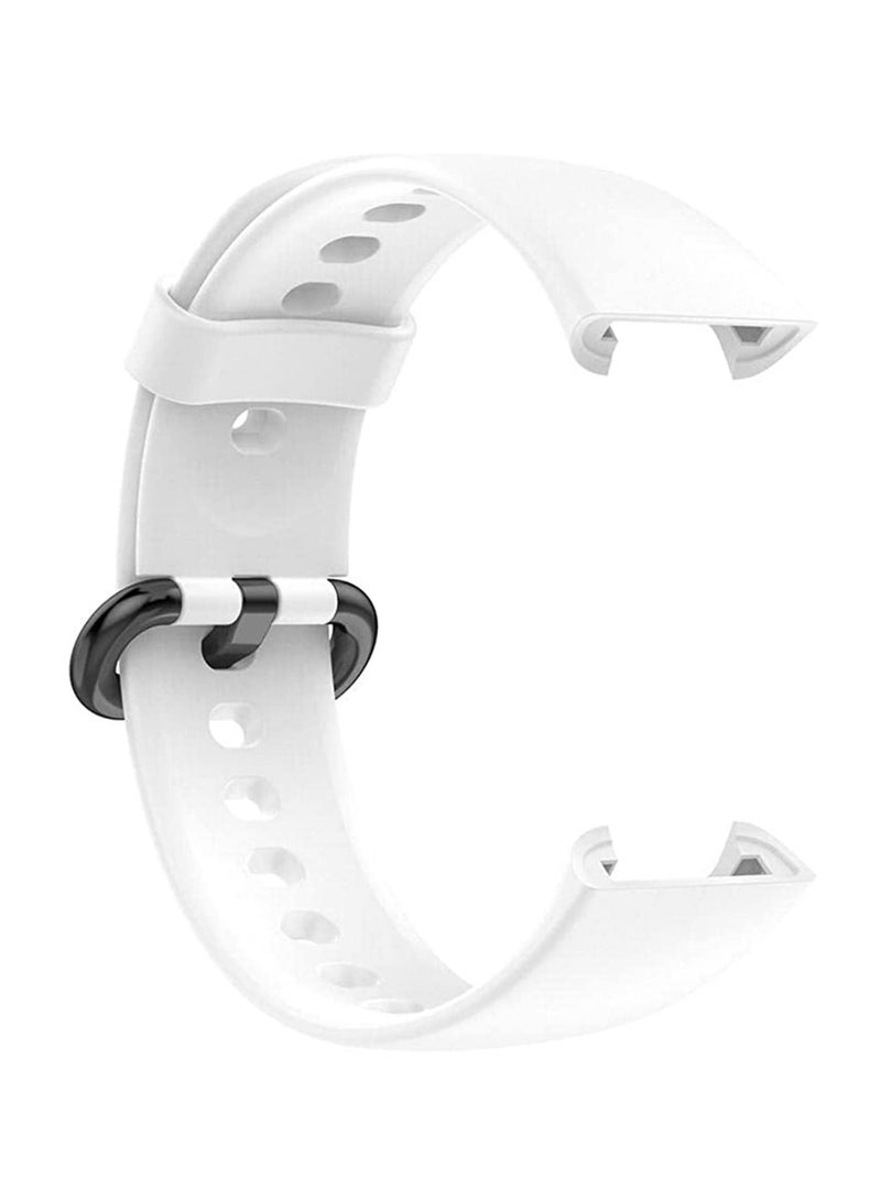 Straps Compatible with Redmi Watch 2 Lite Watch Xiaomi Mi Watch 2 Lite Soft Silicone Band for Men, Women,White - Image 5