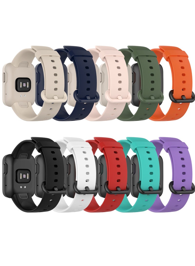 Straps Compatible with Redmi Watch 2 Lite Watch Xiaomi Mi Watch 2 Lite Soft Silicone Band for Men, Women,White - Image 4