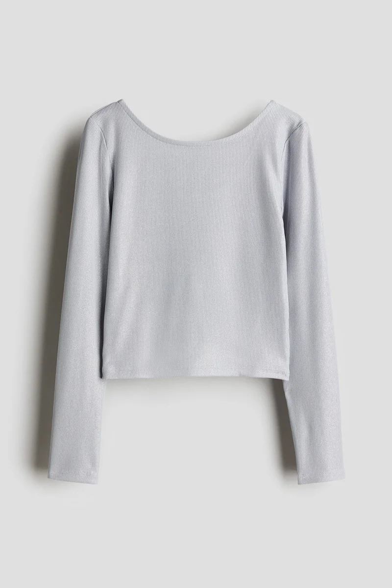 اتش اند ام Ribbed Jersey Top