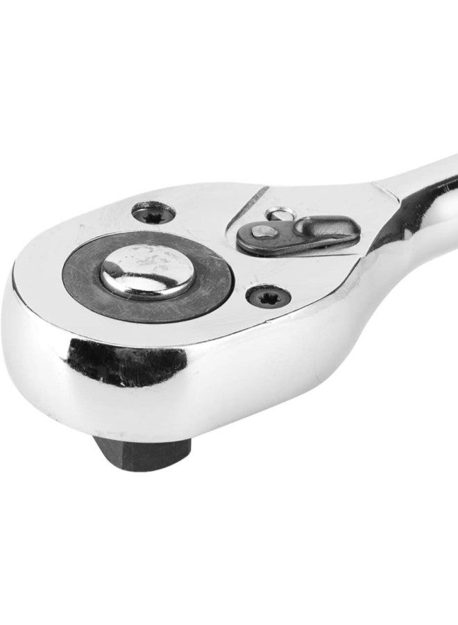 klarako Ratchet Socket Wrench Se, Quick Release Ratchet Wrench 45 Teeth Adjustable Chromed Sleeve Socket Spanner Square Head Professional Hand Tools(1/2 inch) - Image 1