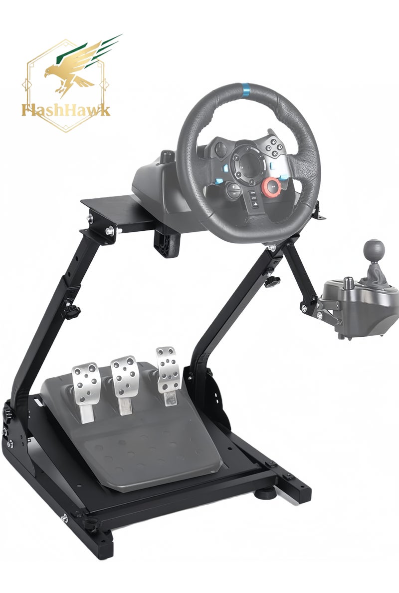 فلاشهوك حامل عجلة قيادة سباق قابل للتعديل مناسب لعجلة قيادة الألعاب Logitech G920 G25 G27 G29 - Image 1
