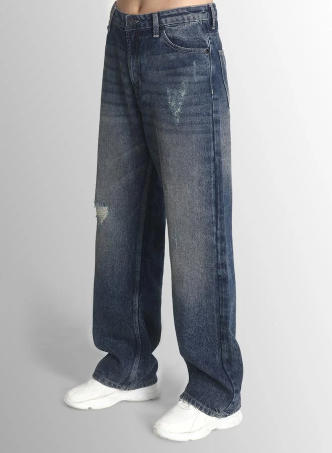 Take Two Styli Women Relaxed Fit Light Distressed Jeans By Bene Kleed