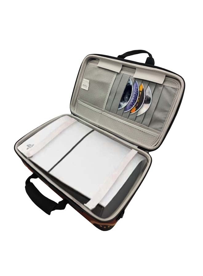 Carrying Case For PS5 Slim Edition Console, Protective Game Console Handle Storage Bag and Protection Bag, Controllers, Base and Accessories, Shockproof, Waterproof and Scratchproof