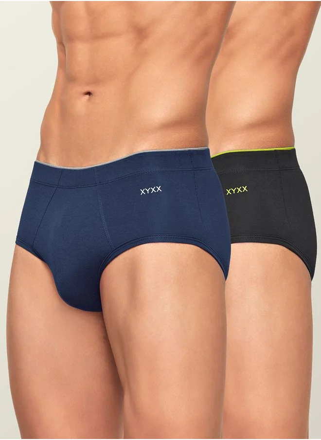 اكس واي اكس اكس Pack of 2 - Seam Detail Modal Briefs by Styli