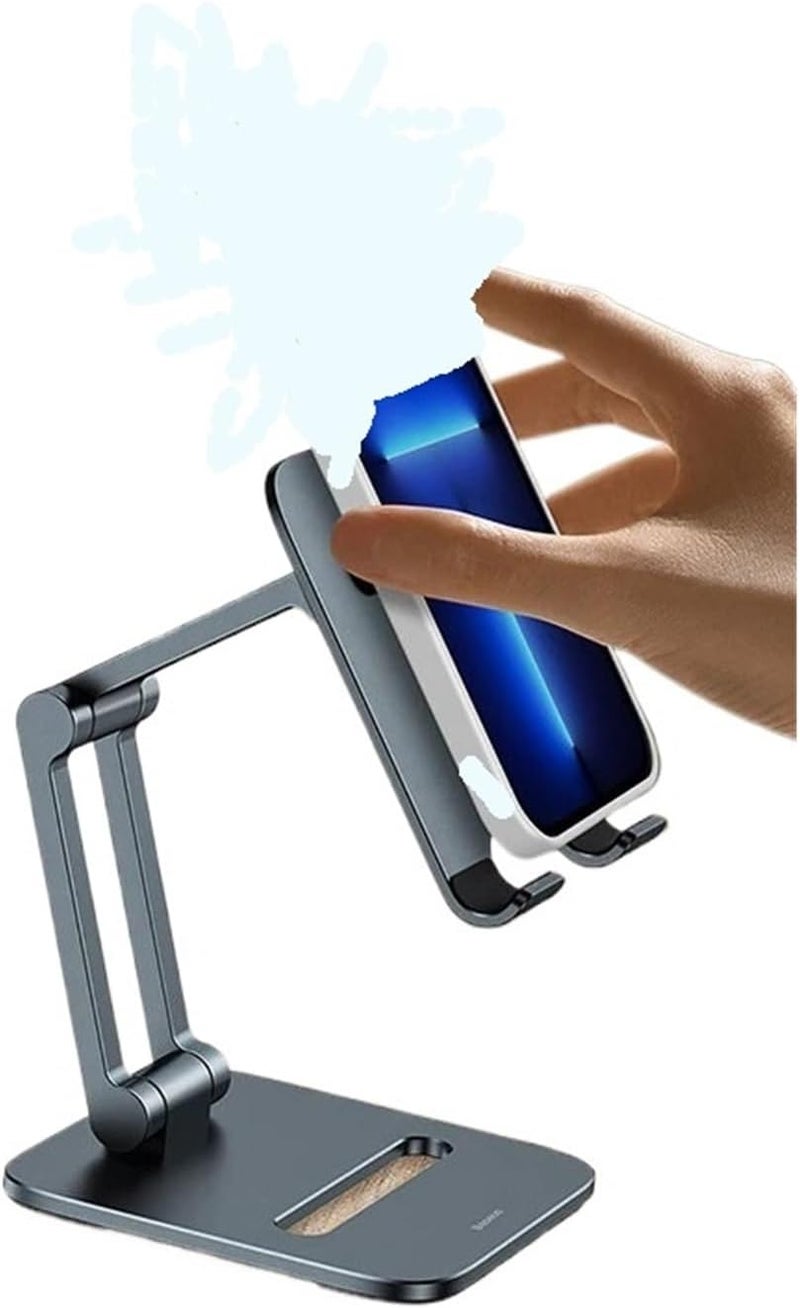 Compatible with Baseus Mobile Phone Holder Aluminum Foldable Tablet Holder Suitable for, Compatible with iPhone 17 Air 16 Pro Max Samsung Mobile Phone Holder(Tablet Stand) - Image 3